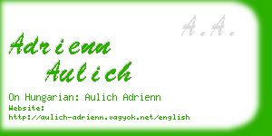 adrienn aulich business card